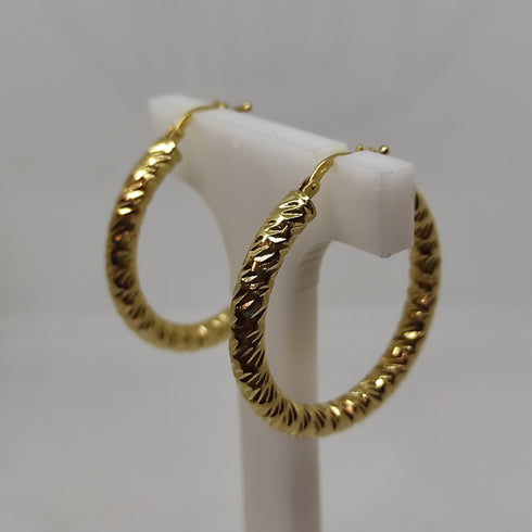 Orecchini oro 18 kt Donna Cerchi torchon 4,70 gr | Gioiellitosti.it